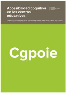 accesibilidad cognitiva en los centros educativos