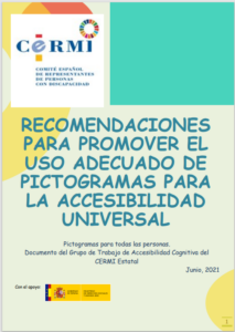 recomendaciones para promover el uso adecuado de pictogramas para la accesibilidad universal