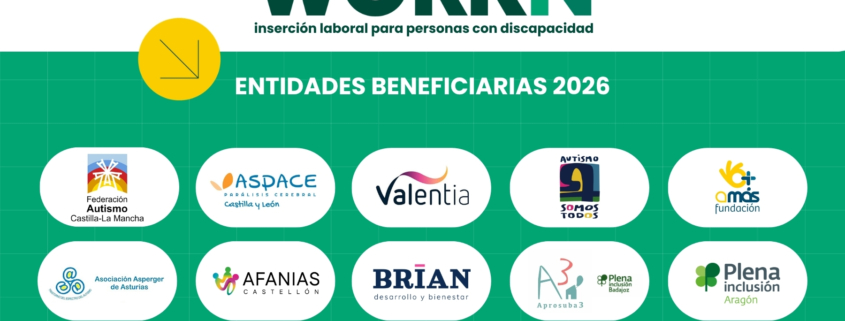 FOTO ENTIDADES BENEFICIARIAS WORKIN 2026